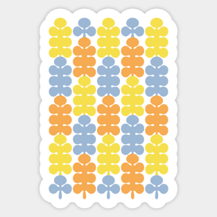 Spring colorful pattern with trees Sticker